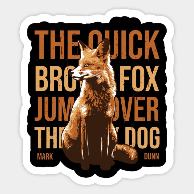 Cool Fox Portrait - Saying Sticker by Hariolf´s Mega Store